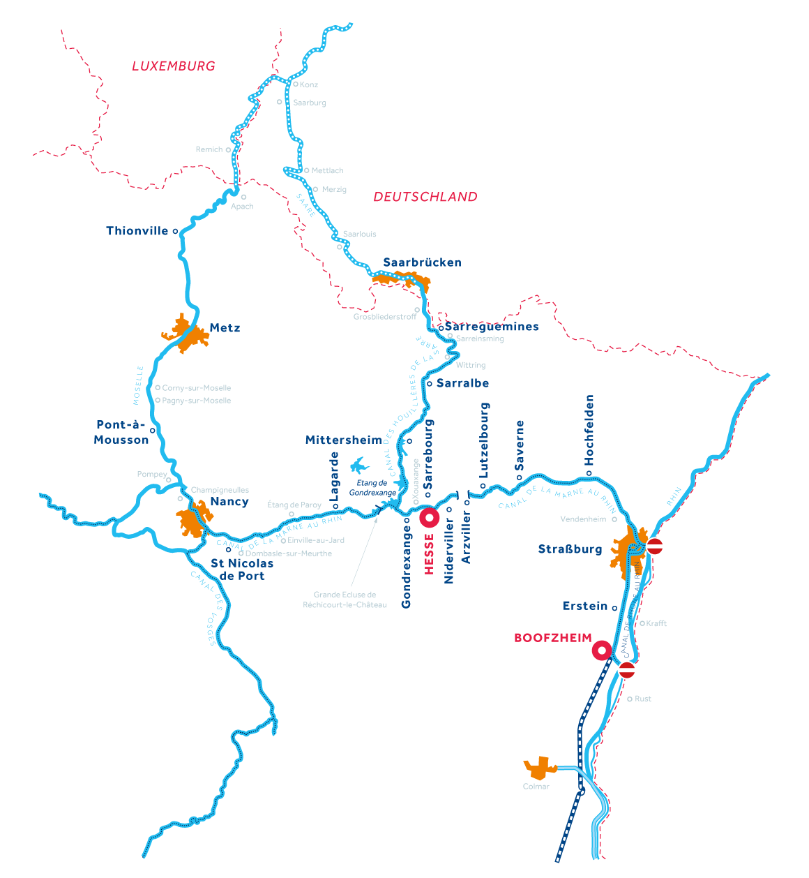 Hausboot im Elsass mieten - Hausbootferien Elsass | Le Boat